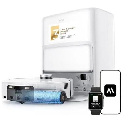 Z60 Ultra Roller Standalone - Robot Aspirapolvere e Lavapavimenti - Stazione Automatica, Aspirazione 26.000 Pa - Bianco - Foto 1