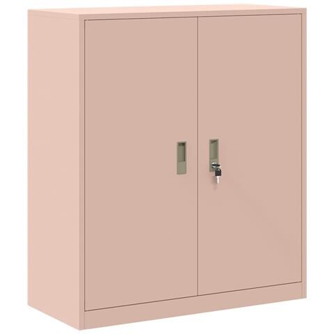 Armadio Rosa 90 x 40 x 105 cm Acciaio - Foto 1