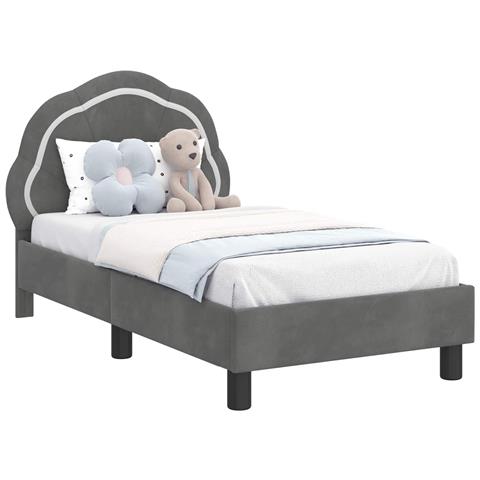 Struttura letto per bambini con testata Grigio scuro - Foto 1