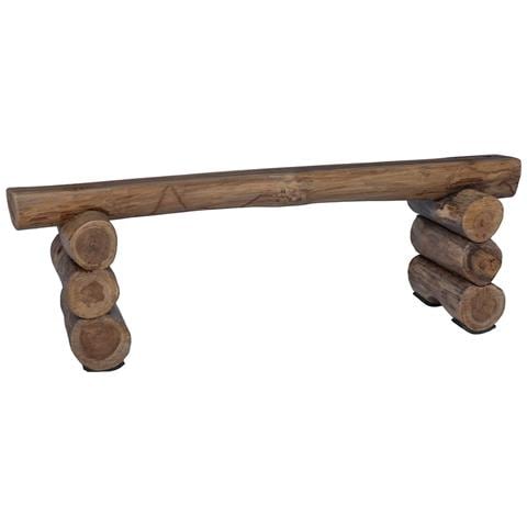panchina Naturale 110 x 30 x 34 cm Legno di teak solido - Foto 1