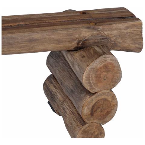 panchina Naturale 110 x 30 x 34 cm Legno di teak solido - Foto 9