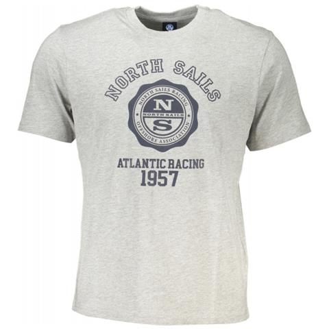 MAGLIETTA A MANICHE CORTE DA UOMO GRIGIO - Colore: Grigio, Taglia: XL - Foto 1