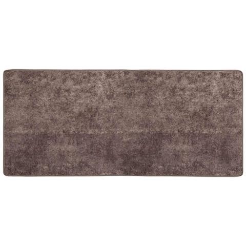 Runner Tappeto MARSA Grigio 100 x 50 cm Poliestere e PVC - Foto 1