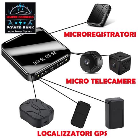 Power Bank Autopower Sistema Sempre Connesso - Ricarica Automatica Continua Per Gps, Microspie Microtelecamere E Dispositivi A Lunga Autonomia (pba6000) - Foto 4