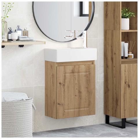 Mobile bagno con rubinetto Rovere Artigianale - Foto 2