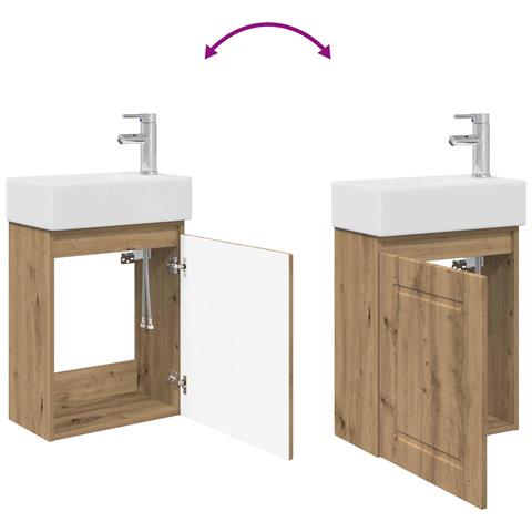 Mobile bagno con rubinetto Rovere Artigianale - Foto 9