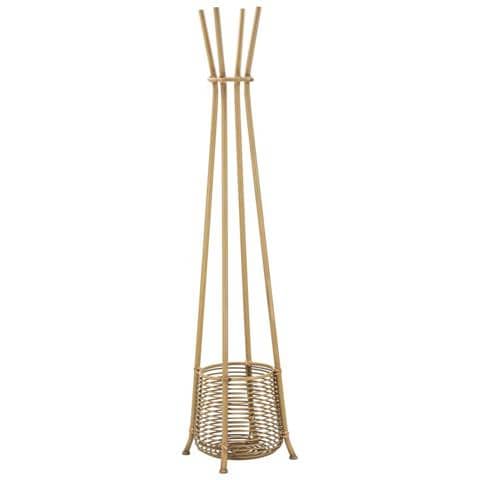 Appendiabiti Porta-ombrelli Panama In Ferro E Rattan 49x49x175 Cm - Foto 1