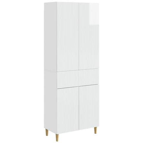 Set di armadi 2 pcs Bianco Lucido 66 x 34,5 x 90 cm - Foto 1