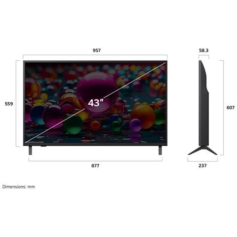 UHD 43UA74006LB 109,2 cm (43") 4K Ultra HD Smart TV Wi-Fi Nero - Foto 2