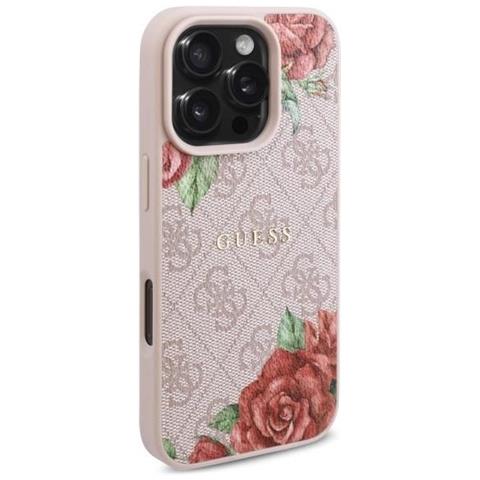 Indovina La Custodia Rosa Per Iphone 16 Pro 6.3 Con Fiori, Magsafe. - Foto 1