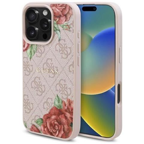 Indovina La Custodia Rosa Per Iphone 16 Pro 6.3 Con Fiori, Magsafe. - Foto 2