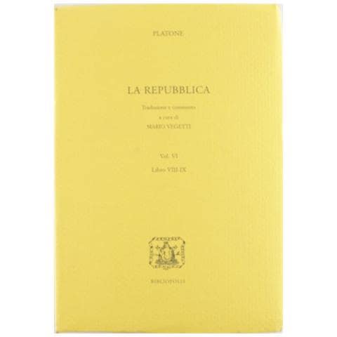 Platone - Repubblica. Vol. 6: Libri 8° e 9° - Foto 1