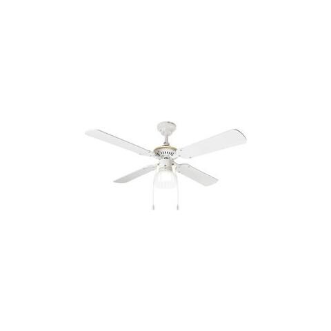 7064B Ventilatore da Soffitto 4 Pale con Kit Luce Diametro 105 cm Colore Bianco - Foto 2