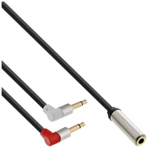 Cavo Audio ReTrak 1,5 M | Jack 3,5 Mm, Nero/argento, Per Cuffie E Dispositivi Audio
