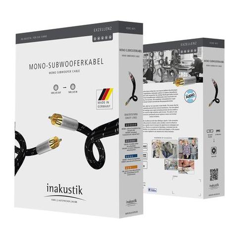 00604203 Excellence Cavo Audio Mono Subwoofer RCA Lunghezza 3 m  - Foto 2