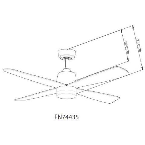 Aireryder Fn74435 Nickel Ventilatore Con Luce Led E Motore Dc - Foto 2
