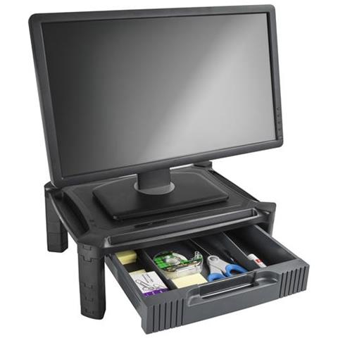 " Supporto per Monitor con cassetto Altezza regolabile - Supporta Schermo fino a 32"" e 10kg" - Foto 2