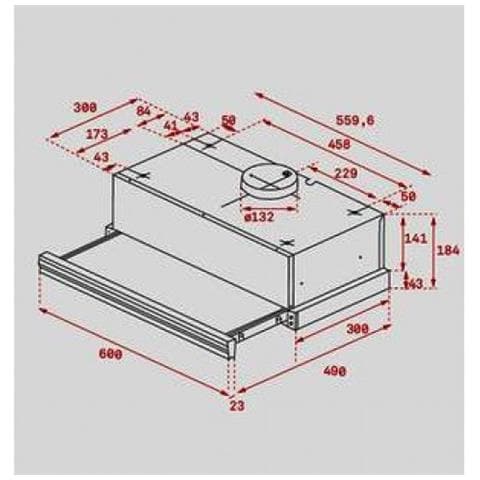 Cappa a Estraibile CNL6415PLUS Aspirante e Filtrante 60 cm Colore Inox - Foto 3