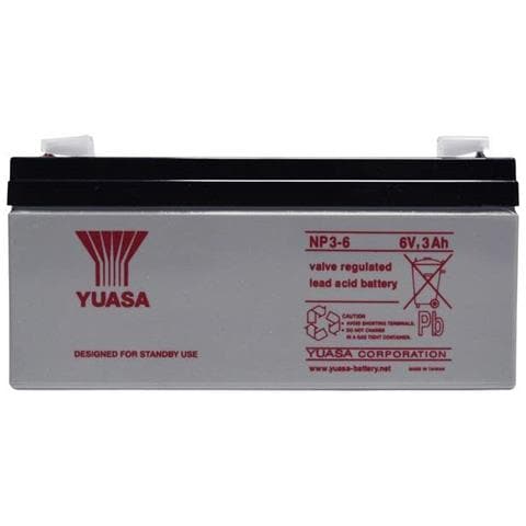 Batteria Al Piombo 6 V 3 Ah Piombo-agm (l X A X P) 134 X 64 X 34 Mm Spina Piatta 4,8 Mm Esente Da - Foto 1