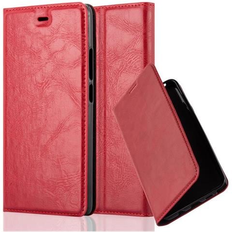 Custodia Compatibile Con Zte Nubia Z9 Max In Rosso Mela - Coperchio Protettiva Con Chiusura Magnetica, Funzione Stand E Tasca Per Le Carte - Foto 1