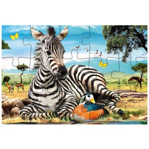 5321 valigetta 4-in-1 carry Case Animal World Puzzle - Foto 7