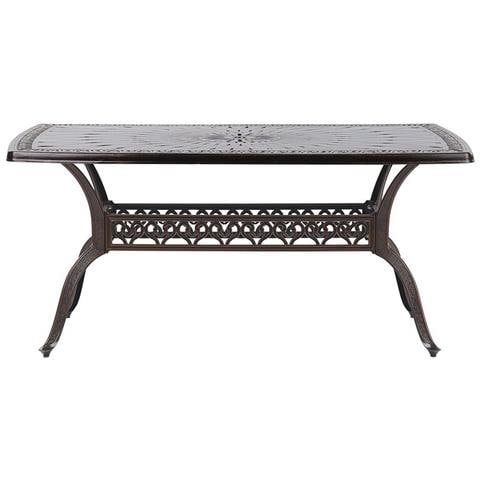 Set Da Giardino A 6 Posti In Alluminio Marrone Scuro Lizzano - Foto 8