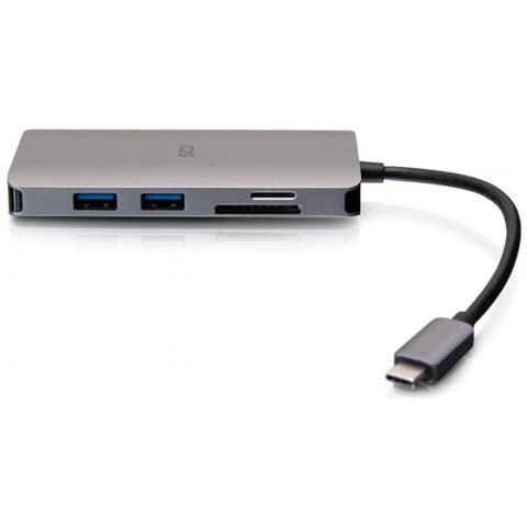 Mini dock USB-C 8 in 1 con HDMI, 2 porte USB-A, Ethernet, lettore schede SD - Foto 5