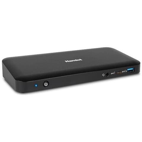 HDOCKS600C Replicatore di Porte e Docking Station per Notebook 4x USB 3.1 / 3x HDMI / 2x DisplayPort Nero + Power Delivery 85W - Foto 1