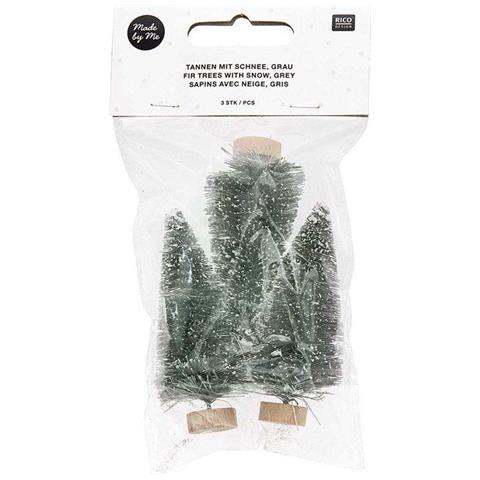 Set Di 3 Alberi Verdi 7 Cm - Foto 1