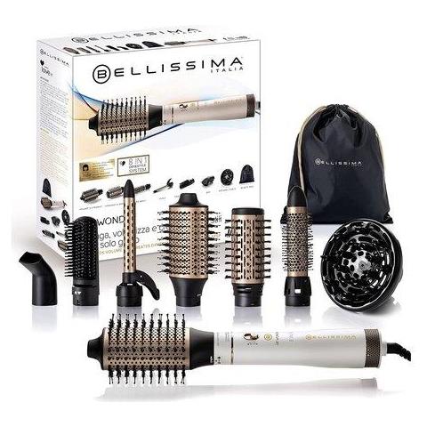 Modellatore per Capelli Air Wonder in Ceramica e Cheratina con Potenza 1000 W Colore Oro /Bianco - Foto 1