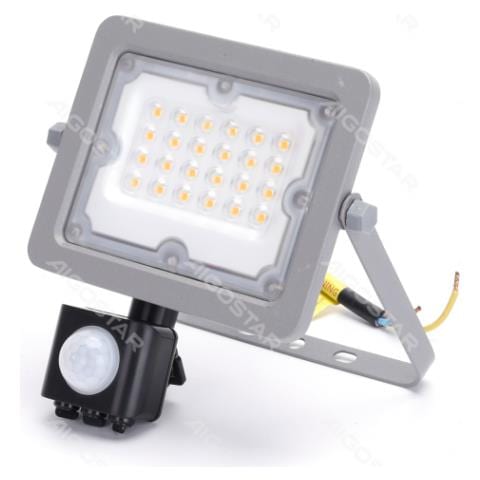 Faro Led Ultrasottile Grigio 20w Con Sensore Movimento 1800 Lumen 4000k Luce Naturale -in Alluminio- L139.6*w158.6*h54.1mm - Foto 1