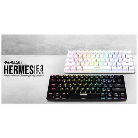 Tastiera Hermes E3 Us White Meccanica Rgb + 19 Effetti Luci - Foto 1