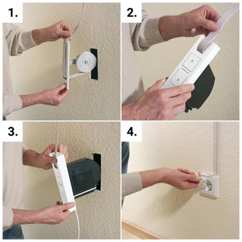 1100-uw Accessorio Saracinesca / persiana Controllo Della Tapparella Bianco - Foto 3