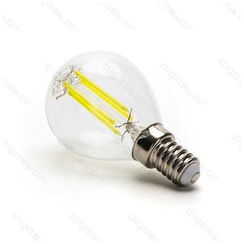 Lampadina Led Filamento G45 4w Attacco E14 470 Lumen 6500k Luce Fredda D45h78mm Angolo 360 Gradi Equivale A 40w Ad Incadescenza - Foto 1