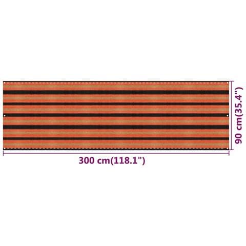 Paravento Da Balcone Multicolore 90x300 Cm In Hdpe - Foto 2