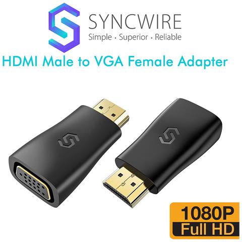 Adattatore Convertitore Video Hdmi To Vga Plug And Play Full Hd 60hz Notebook - Foto 1