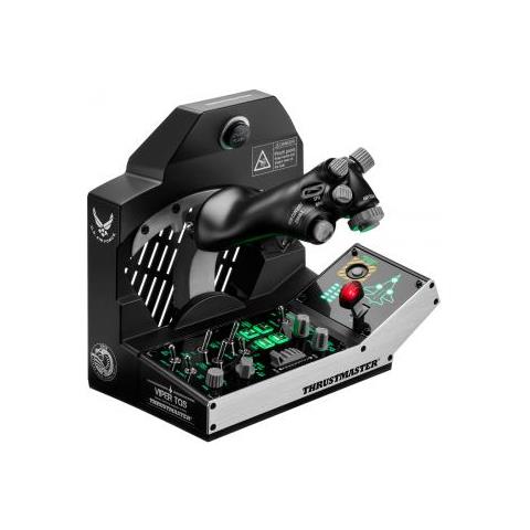 Viper Tqs Mission Pack Nero Usb Joystick + Leva Di Controllo Del Motore Pc - Foto 1