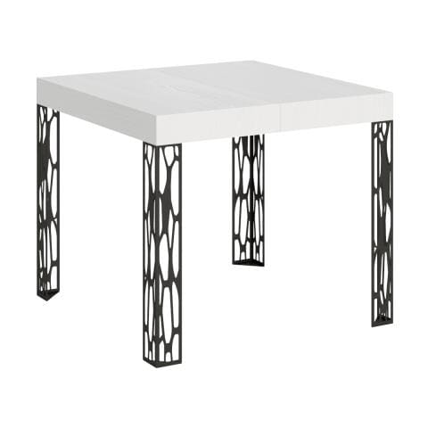 Tavolo Allungabile 90x90/246 Cm Ghibli Telaio Antracite - Quercia Natura - Foto 1