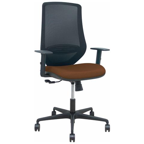 Sedia Da Ufficio Mardos 0b68r65 Marrone Scuro - Foto 1