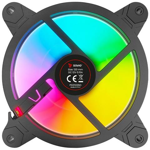 Ventola Da Case Savio Fan-01 Argb Ø 12 Cm - Foto 7