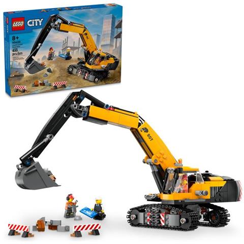 Gioco per Bambini Escavatore da cantiere giallo - Foto 2