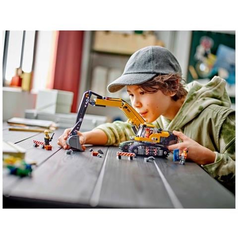 Gioco per Bambini Escavatore da cantiere giallo - Foto 5