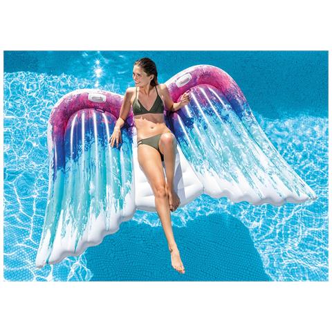 Materassino Gonfiabile Galleggiante Ali D'angelo 251x160 Cm - Intex Angel 58786 Np - Foto 2