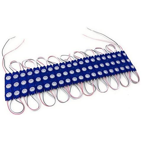 Modulo Led 12v 20 Strisce Per Insegne Tabelle Striscia Luce Blu - Foto 1