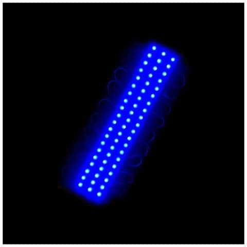 Modulo Led 12v 20 Strisce Per Insegne Tabelle Striscia Luce Blu - Foto 2
