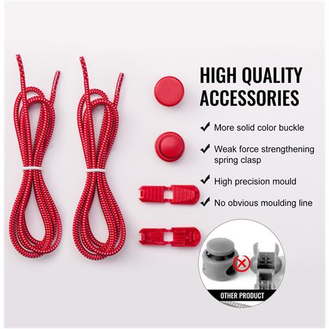 Lacci Elastici Senza Allacciatura Red - Foto 2