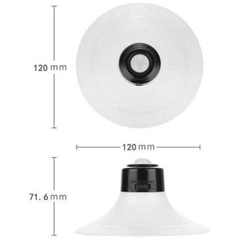 Luce Notturna Led Portatile Ricaricabile Con Ventosa Sensore Movimento Passaggio - Foto 3