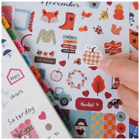 Adesivi Per Pianificatori J10 - 1345 Pezzi Adesivi Decorativi Colorati - Foto 4