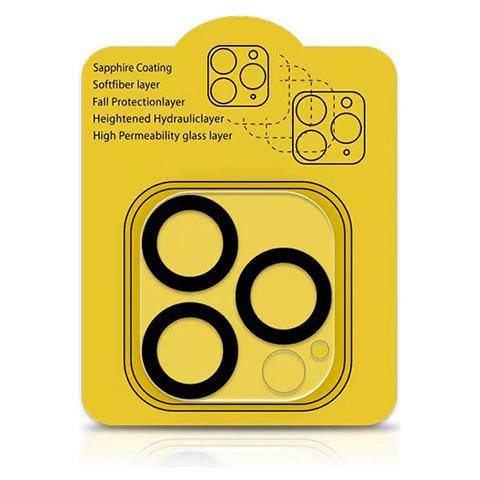 Protezione Completa Per Obiettivo Della Fotocamera Con Bordo Nero Per Iphone Iphone 16/16 Più - Foto 1