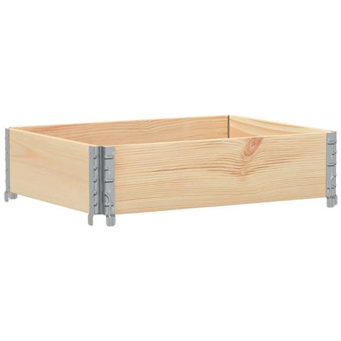 Fioriera Da Giardino 80x60 Cm In Legno Massello Di Pino - Foto 2